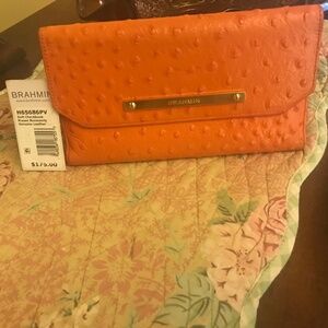 Brahmin Soft Checkbook Leather Wallet